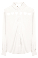 Cut Out Heart Button Down