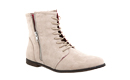 Diagonal Zipper Suede Booties