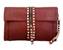 Studded Zipper Strap Clutch