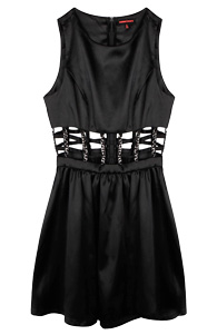Sleeveless Cage Waist Dress