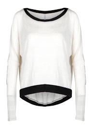 Skull Elbow Patch Top