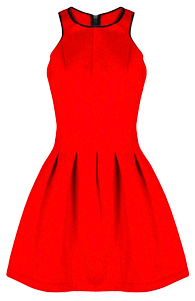 Neoprene Fit and Flare Dress