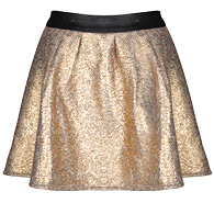 Metallic Tweed Mini Skirt