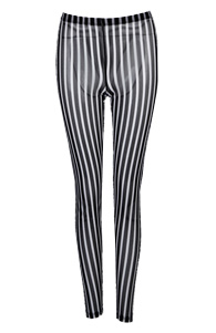 Striped Mesh Leggings
