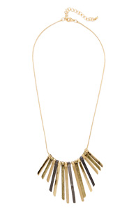 Metal Fringe Necklace