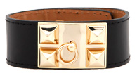 DAILYLOOK Genuine Leather Door Knocker Bracelet