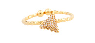 Spotted Pyramid Ring