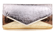 Tri Tone Foil Clutch