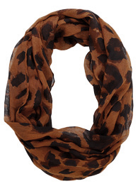 Leopard Print Infinity Scarf