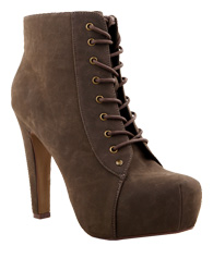 Lace Up Platform Booties