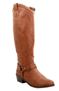 Knee High Buckle Riding Boots