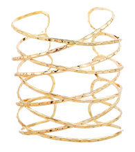 Crossed Bangles Cuff Bracelet