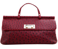 Ostrich Skin Clutch
