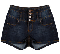 High Waist Denim Shorts