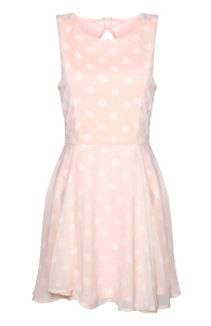Open Back Polka Dot Dress