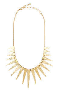 Hammered Spike Necklace