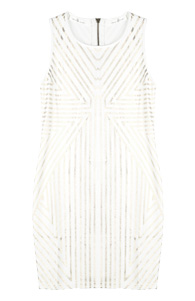 Metallic Trim Dress