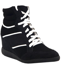 Triple Stripe Wedge Sneaker