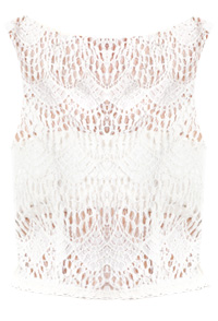 Lace Front Crop Top