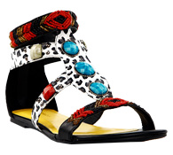 Embellished Ankle Strap Sandals