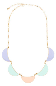 Pastel Scalloped Necklace