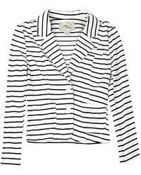 Striped Knit Blazer