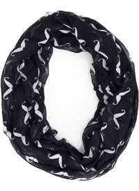 Moustache Infinity Scarf