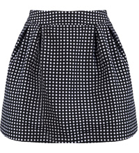 Polka Dot Pleated Skirt
