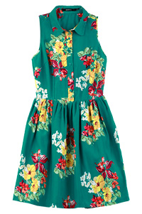 Floral Collared Vintage Dress
