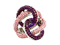 Crystal Looped Ring