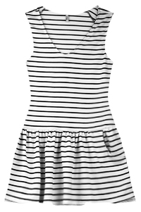 Striped Drop Waist Dress
