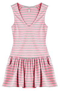 Striped Drop Waist Dress