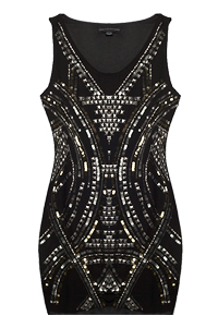 Glitzy Beaded Flapper Dress
