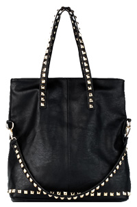 Pyramid Stud Trim Everyday Bag