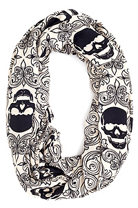 Framed Skull Infinity Scarf