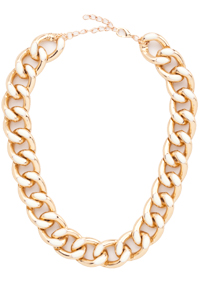Frosted Chain Link Necklace