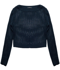 Knitted Cropped Sweater