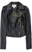 Spike Collar Motorcyle Jacket