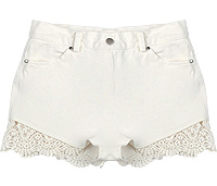 Lace Hem Shorts