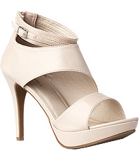 Futuristic Ankle Strap Heel