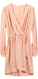 Dainty Faux Wrap Dress