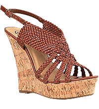 Basket Weave Cork Wedges
