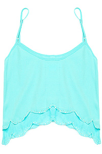 DAILYLOOK Beaded Hem Crop Top