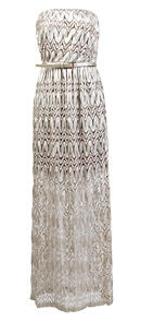 Lace Tube Maxi Dress