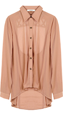 Skull Button Down Blouse