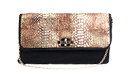 Snake Sequin Print Clutch