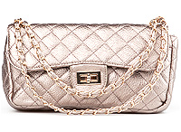 Quilted Metallic Purse and Coin Purse