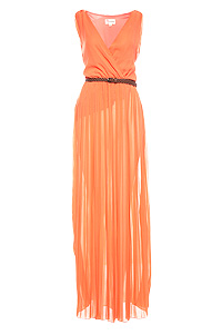 Pleated Maxi Dress