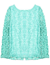 Vintage Floral Crochet Top