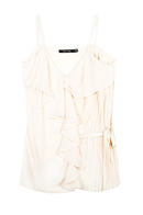 Pleated and Ruffle Top